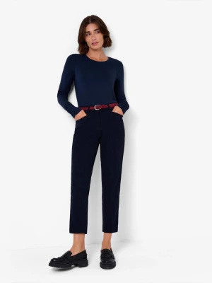 BRAX Damskie spodnie sztruksowe - Mara S Kobiety niebieski jednolity,