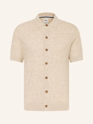 Brax Koszulka Z Dzianiny Jimmy Slim Fit Z Lnem beige