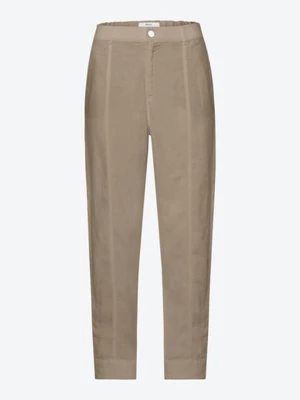 BRAX Lniane spodnie "Melo" w kolorze szarobrązowym rozmiar: W36/L30