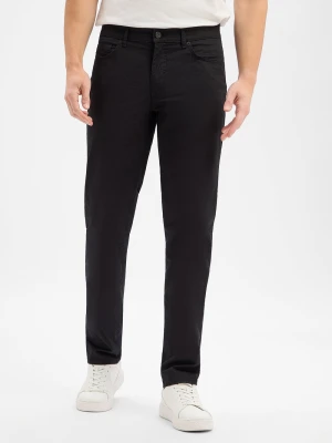 BRAX Męskie spodnie materiałowe - Cadiz Mężczyźni Bawełna czarny,