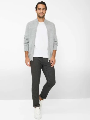 BRAX Męskie spodnie materiałowe - Chuck Mężczyźni Bawełna szary wzorzysty,