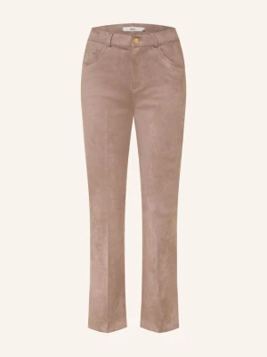 Brax Spodnie 7 / 8 May O Wyglądzie Skóry beige