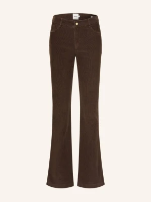 Brax Spodnie Bootcut Shakira Z Sztruksu braun CIEMNOBRĄZOWY