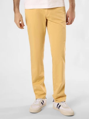 BRAX Spodnie - Cadiz Mężczyźni Bawełna żółty jednolity,