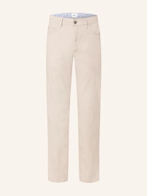 Brax Spodnie Cadiz Slim Fit Z Lnem beige