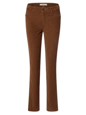 BRAX Spodnie Kobiety Bawełna brązowy jednolity,