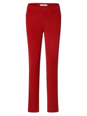 BRAX Spodnie Kobiety Bawełna czerwony jednolity,