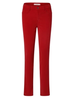 BRAX Spodnie Kobiety Bawełna czerwony jednolity,