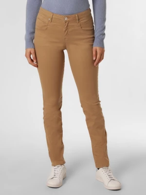 BRAX Spodnie Kobiety Sztuczne włókno beżowy|brązowy jednolity,