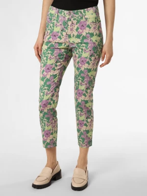 BRAX Spodnie - Mary S Kobiety Bawełna zielony|lila wzorzysty,