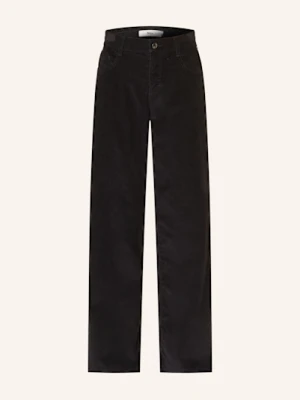 Brax Spodnie Sztruksowe Morgan schwarz