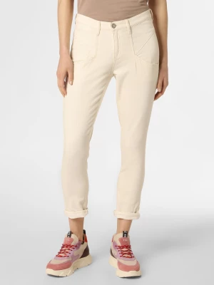 BRAX Spodnie z dodatkiem lnu Kobiety Bawełna biały jednolity,