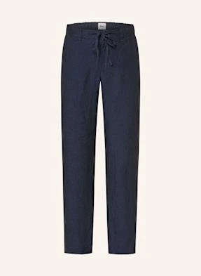 Brax Spodnie Z Lnu Fabio Jok W Stylu Dresowym Regular Fit blau