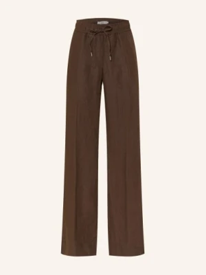 Brax Spodnie Z Lnu Farina braun