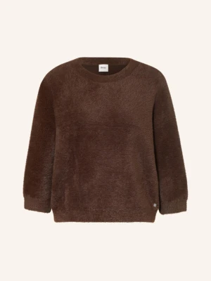 Brax Sweter Noemi Z Rękawami 3 / 4 braun CIEMNOBRĄZOWY