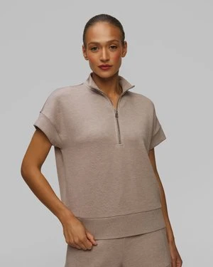 Brązowa Bluza Damska Varley Ritchie Short Sleeve Sweat