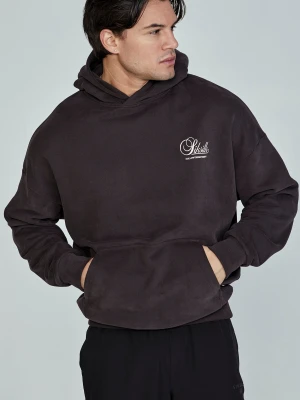 Brązowa bluza męska z grafiką SikSilk