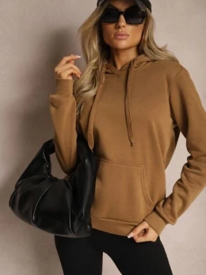 Brązowa Bluza z Kapturem Corbetes jstyle