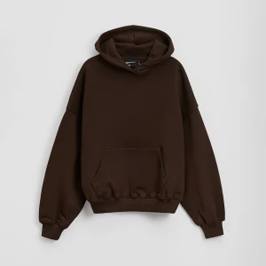 Brązowa bluza z kapturem z grubej dzianiny heavy weight House