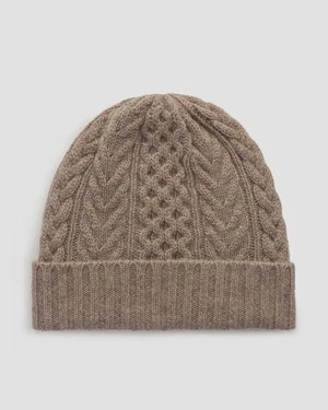 Brązowa Czapka Kaszmirowa Johnstons Of Elgin