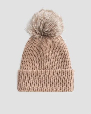 Brązowa Czapka Z Kaszmiru Damska William Sharp