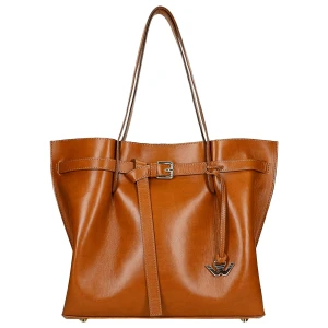 Duża skórzana shopperka damska 80166-53 Wojas