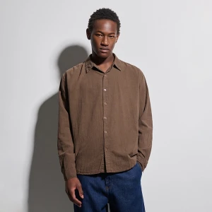 Brązowa koszula z długim rękawem House