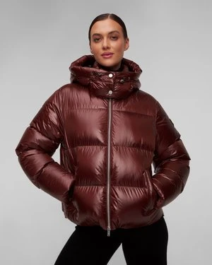 Brązowa kurtka puchowa damska Moose Knuckles Moonstone Jacket