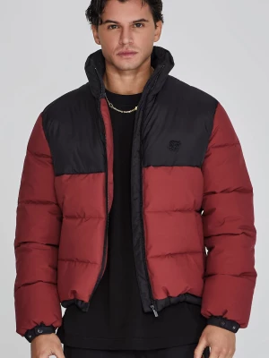 Brązowa męska kurtka puffer SikSilk