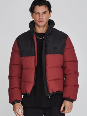 Brązowa męska kurtka puffer SikSilk