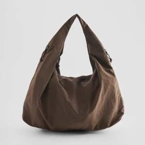 Brązowa miękka torba typu hobo House