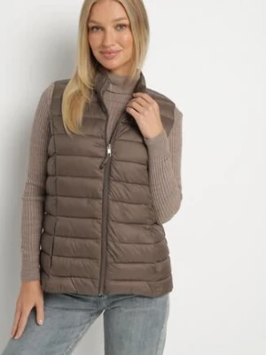 Brązowa Pikowanana Kamizelka Sifitta j.style