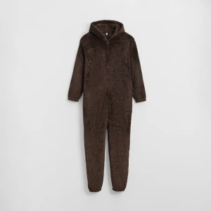 Brązowa piżama typu onesie z kapturem z uszkami House