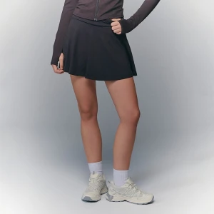 Brązowa spódniczka mini ULTRAFLEX z wszytymi spodenkami House