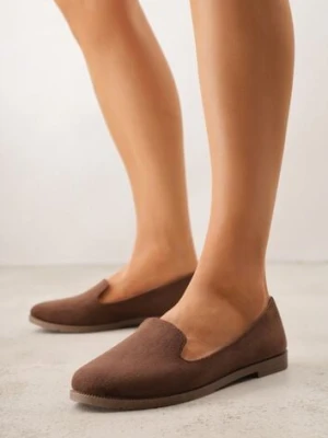 Brązowe Balerinki Typu Mokasyny Ravinda ballada
