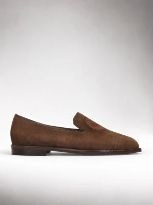 Brązowe loafersy damskie 7mil