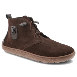 Brązowe Botki Armodo Wygodne Skórzane Buty Damskie