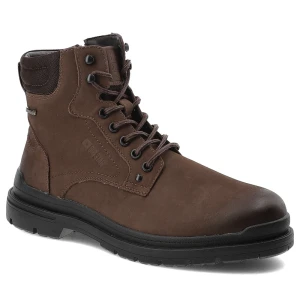 Brązowe Botki Big Star Ocieplane Obuwie Męskie