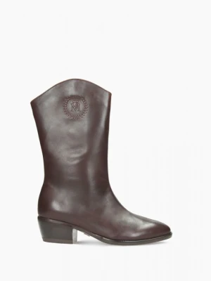 Brązowe botki damskie 7mil