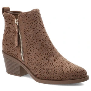 Brązowe Botki S.Barski Modne Obuwie Damskie W Stylu Boho