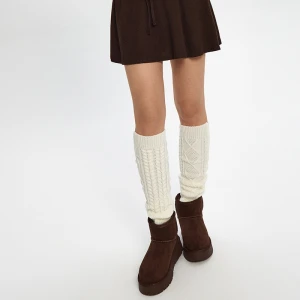 Brązowe botki śniegowce na grubej podeszwie House