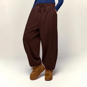 Brązowe botki śniegowce ze sztucznym futerkiem i sznurówkami House