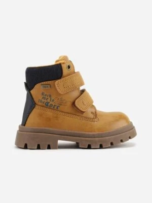 Brązowe Botki Traperki Vices na Rzep Nelusela