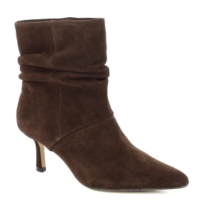 Brązowe botki zamszowe CARINII B10429-P09-000-000-000