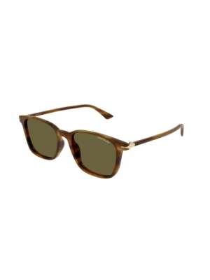Brązowe Brązowe Okulary przeciwsłoneczne Mb0338S 004 Montblanc