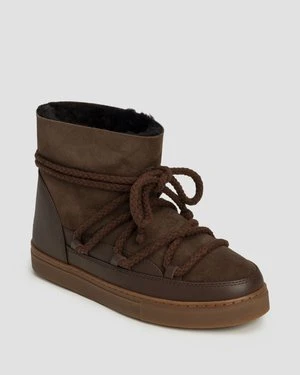 Brązowe Buty Zimowe Damskie Inuikii Classic