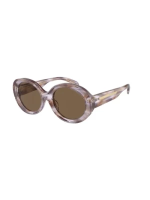 Brązowe Ciemne Okulary Przeciwsłoneczne Model Carey Emporio Armani