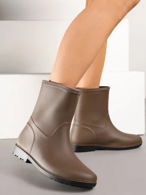 Brązowe Kalosze do Łydki Virelle