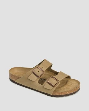 Brązowe Klapki Męskie Birkenstock Arizona Leoi Regular