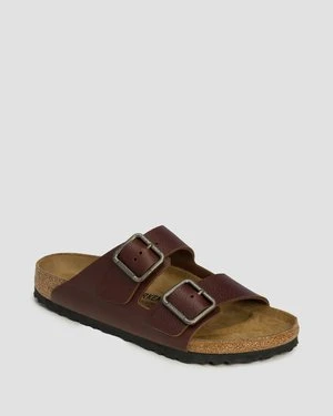 Brązowe Klapki Męskie Birkenstock Arizona Wb Le Regular